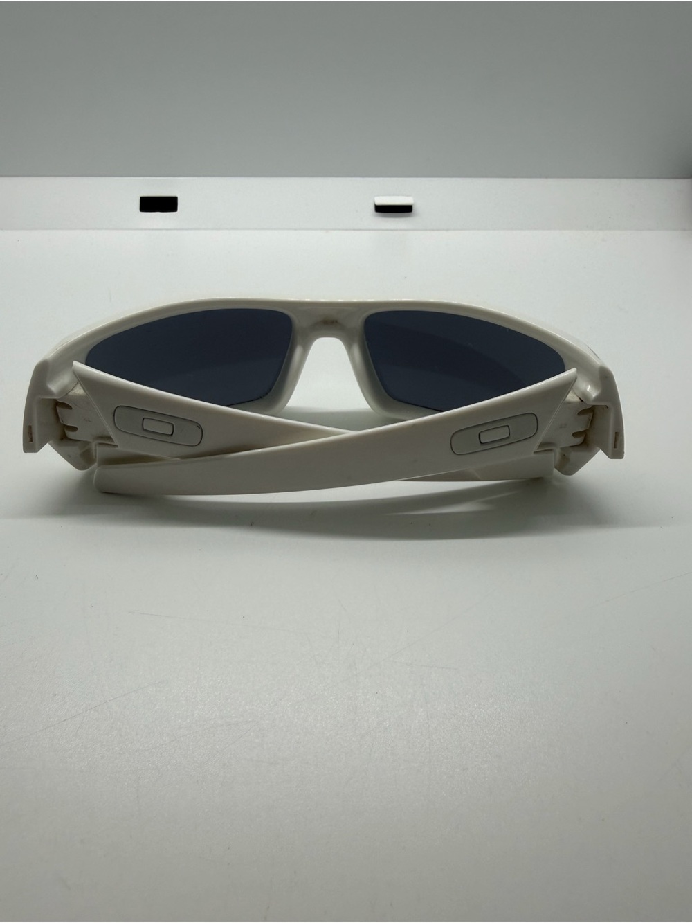 Oakley Gascan Polished White Frame Grey Lens 03-474 White Icons RARE